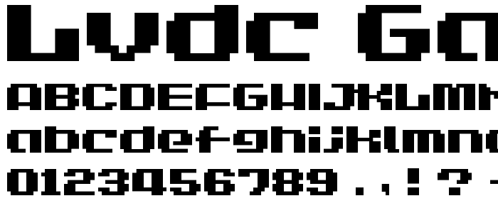 LVDC Game Over 2 font